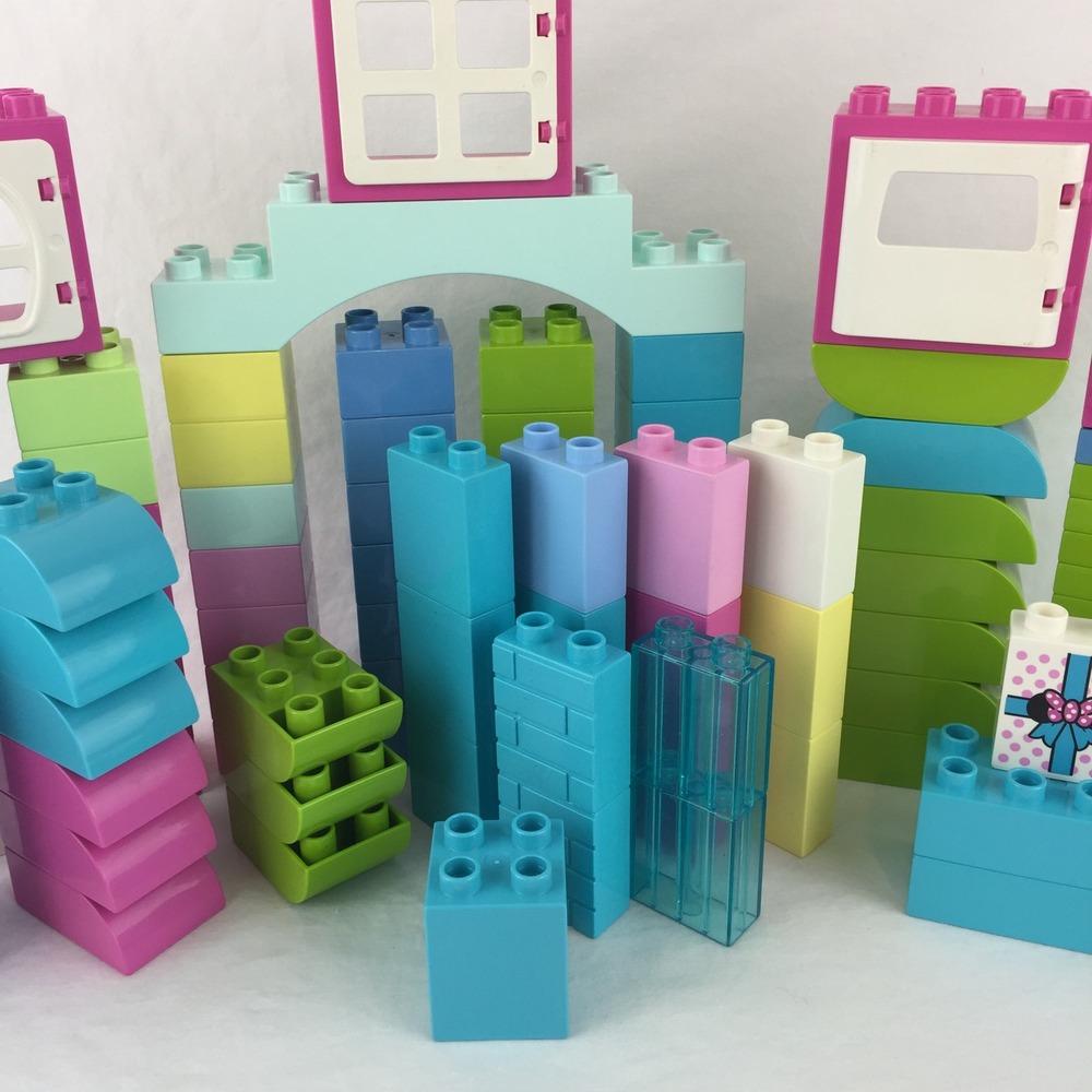 LEGO Duplo Pastel Mixed Lot 122 Pcs Disney Minnie Mouse Car Door Window Cupcake - Picture 6 of 10